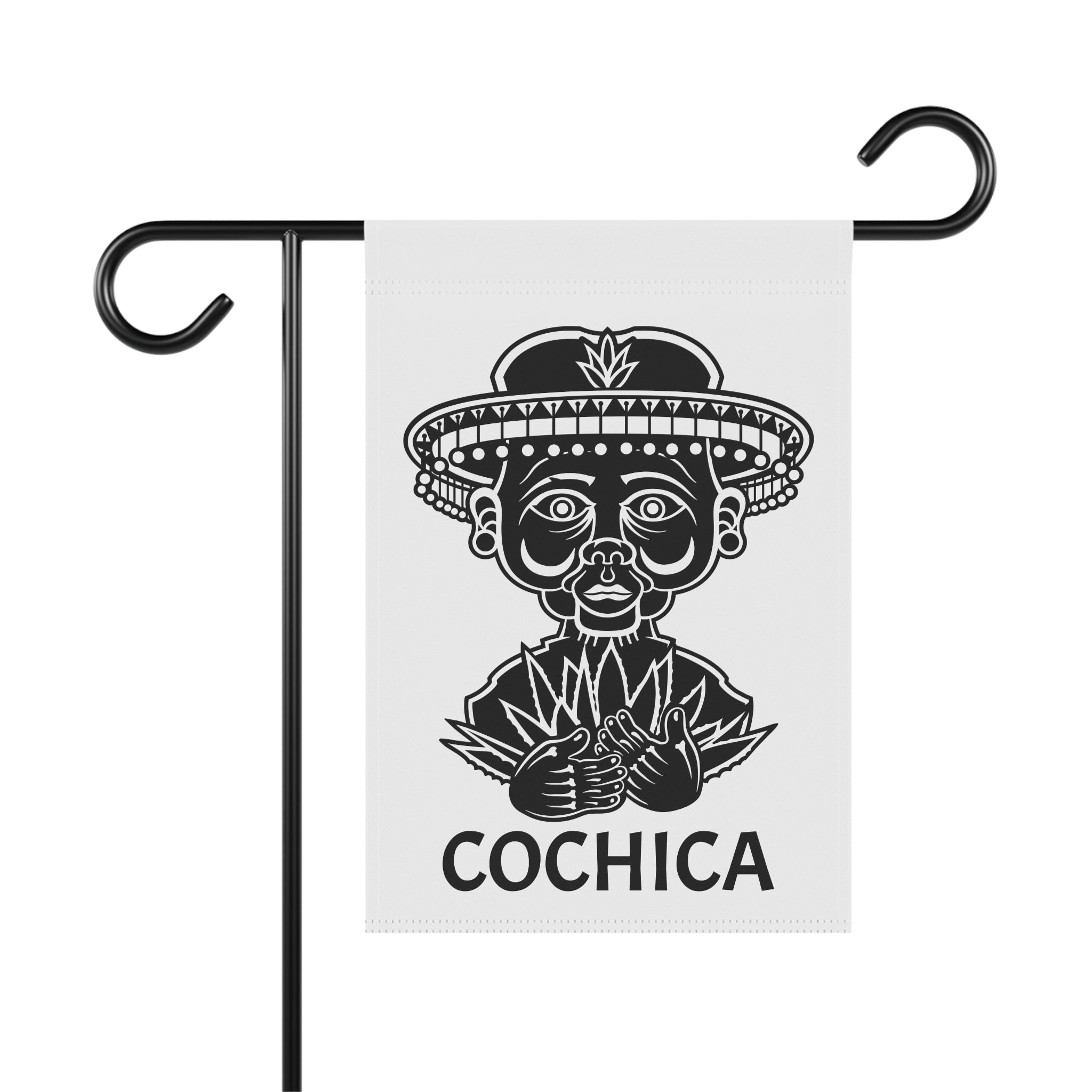 Cochica Folk Portrait Garden Flag | House Banner