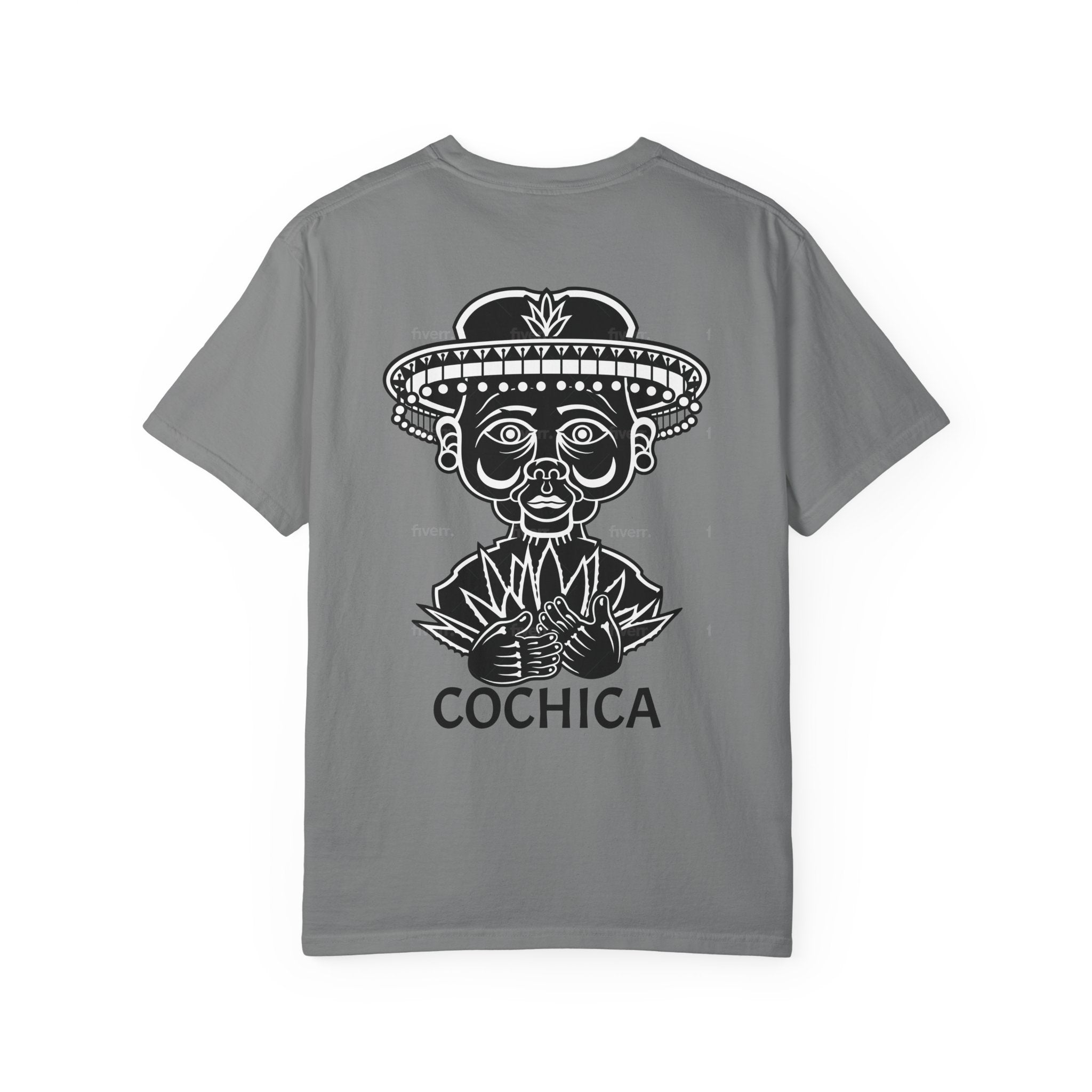 Founder T-shirt | Cochica Aztec Headdress Illustration, Back Graphic