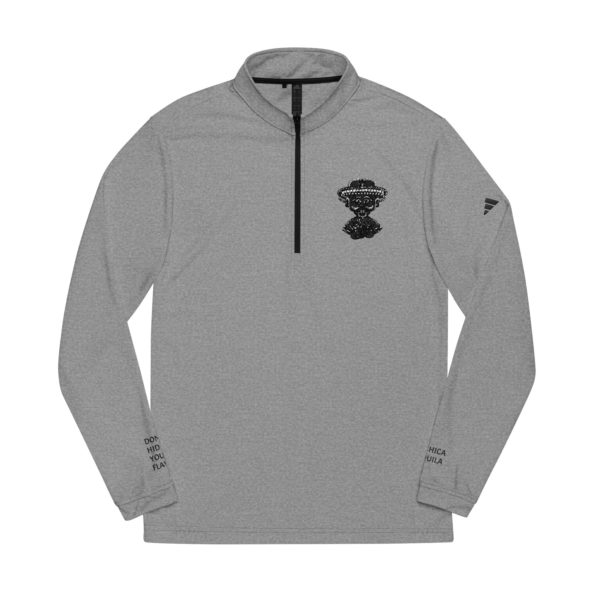 Cochica Artwork Embroidered Trophy Quarter-Zip Pullover