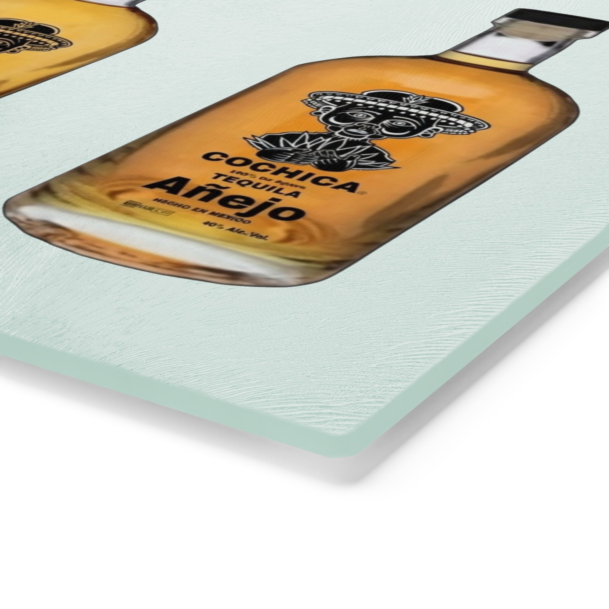 Tequila Bottle Trio Cutting Board | Glass Chopping Board, Bar Kitchen Decor