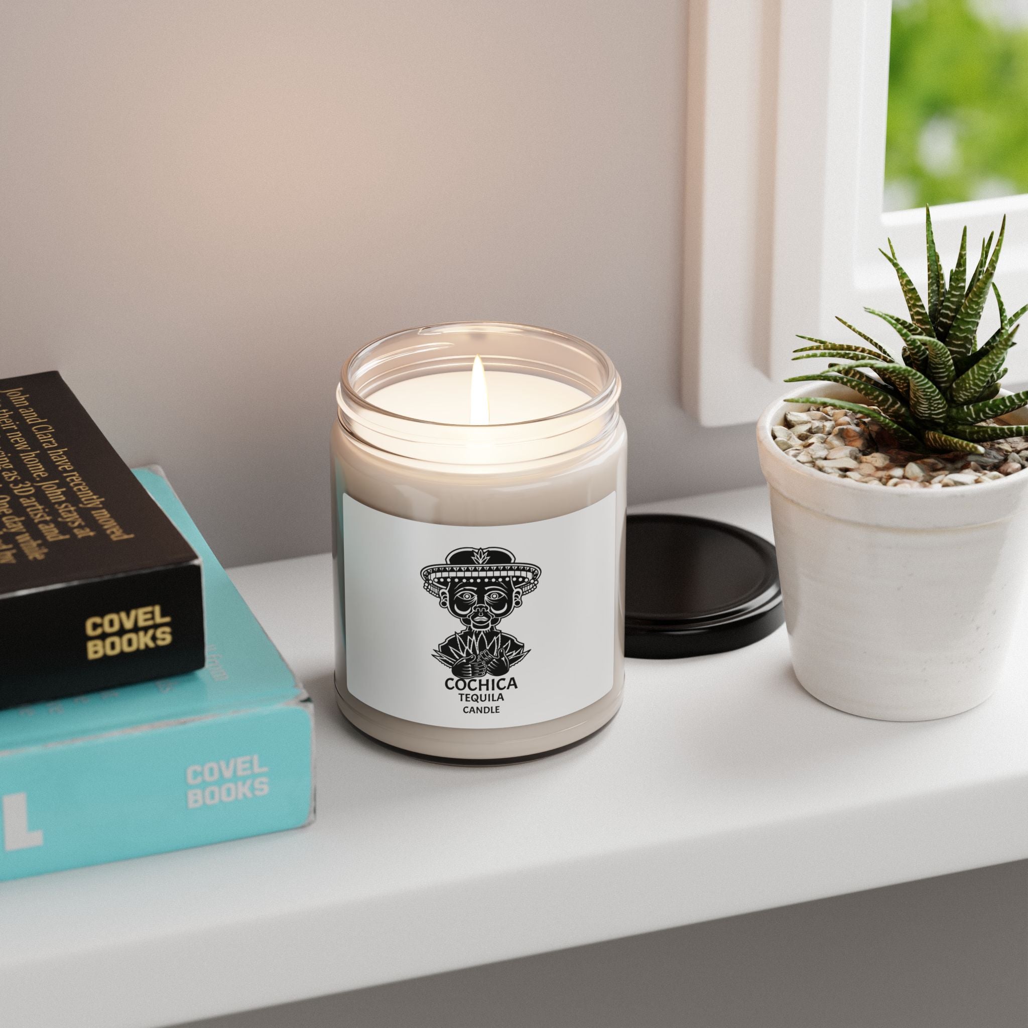 Cochica Tequila Skull Illustration Candle | Soy Candle 9oz