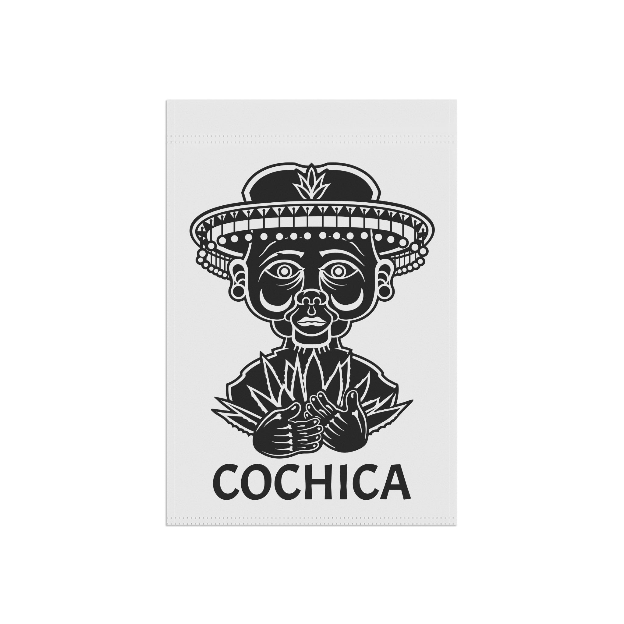 Cochica Folk Portrait Garden Flag | House Banner