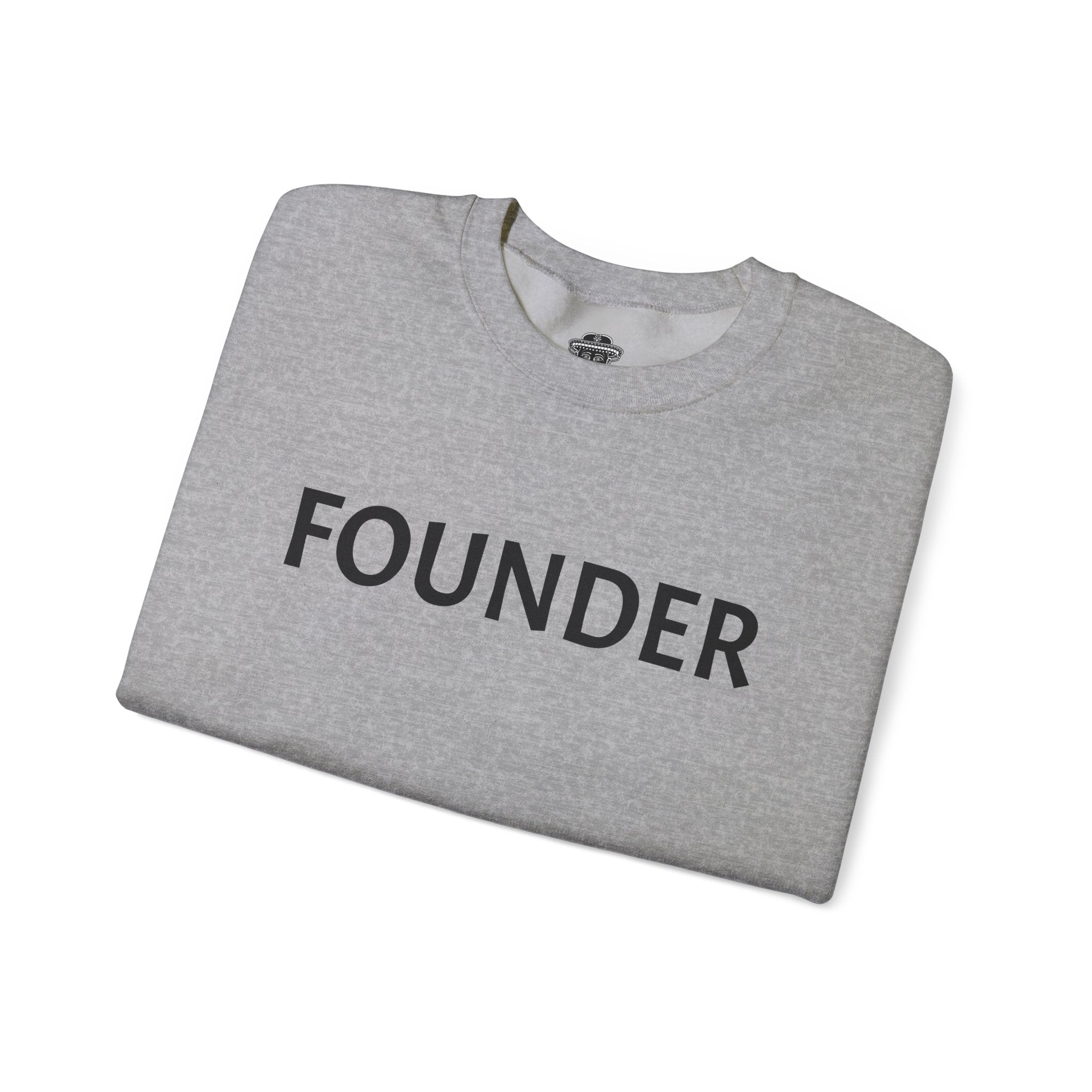 Founder Crewneck Sweatshirt | Tequila Sleeve Graphic, Day of the Dead Back Art