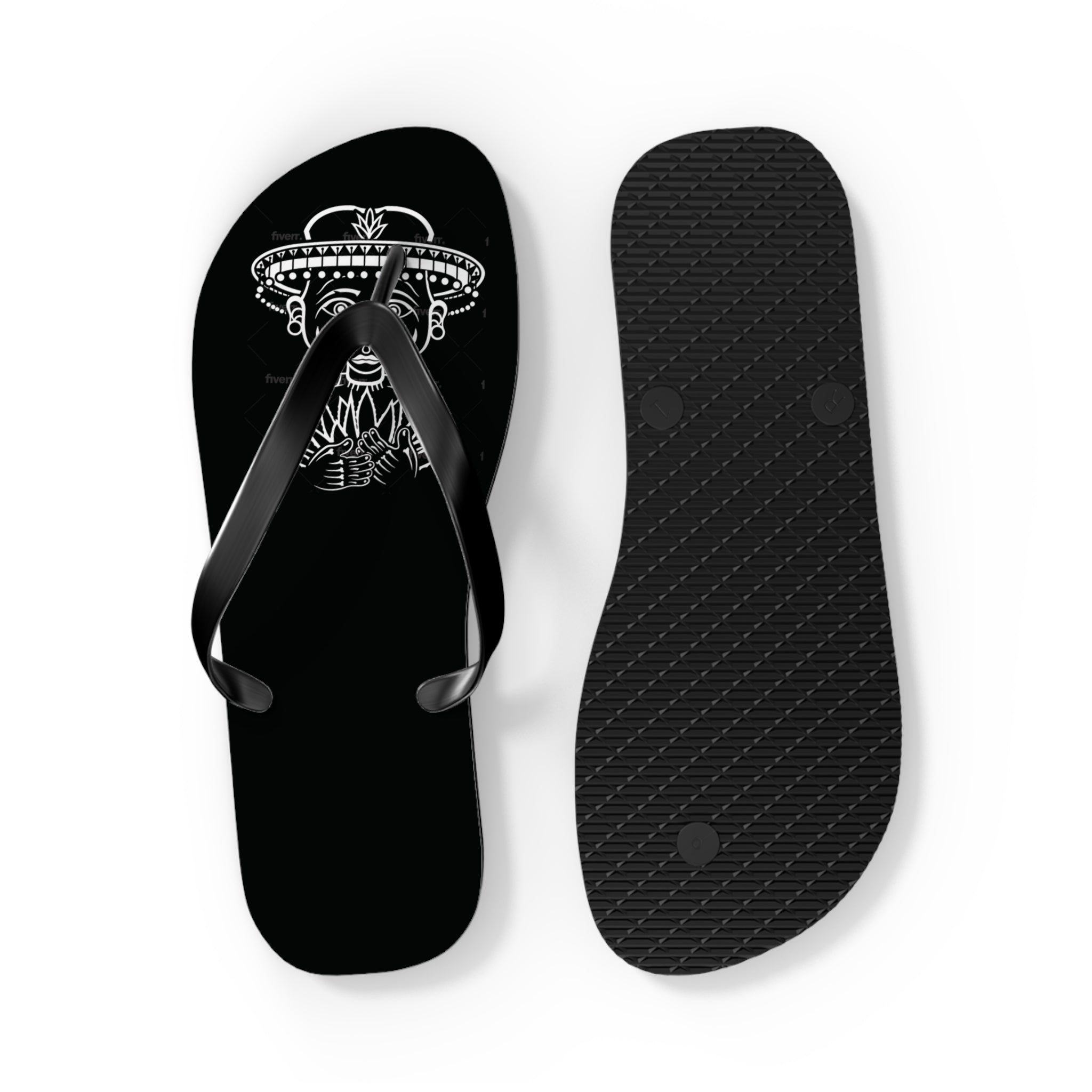 Classic Crown Graphic Flip Flops — 'Don’t Hide Your Glove' Printed Sandals