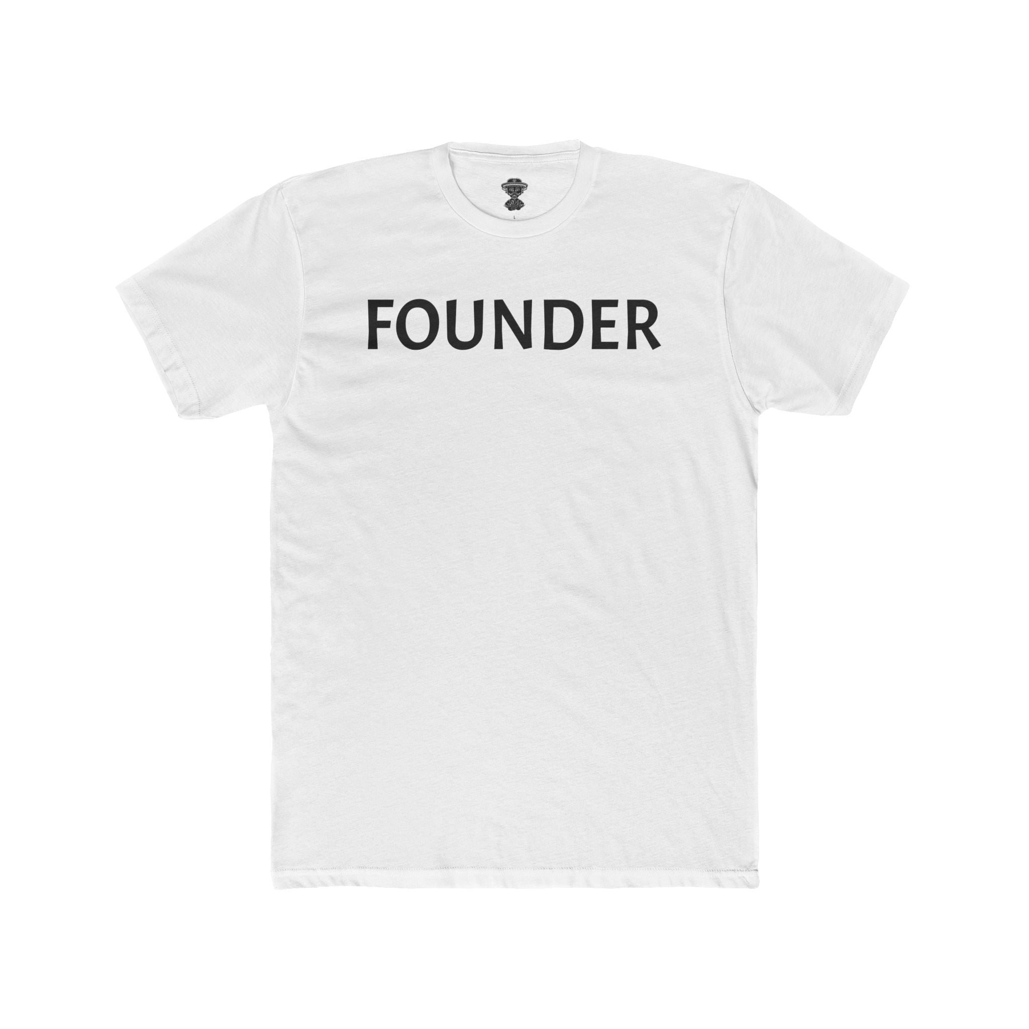 Founder T-Shirt — Minimalist 'FOUNDER' Crew Tee for Entrepreneurs