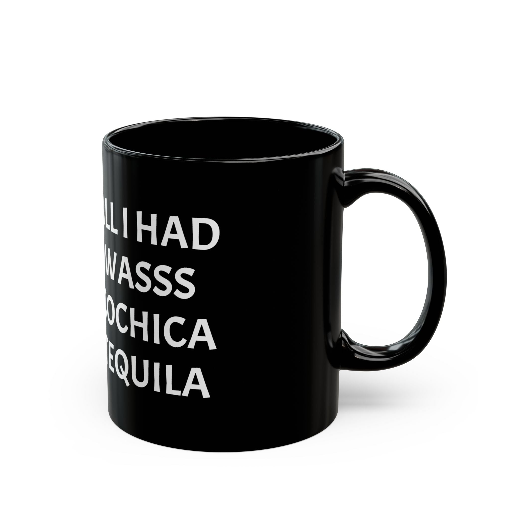 Cochica Day of the Dead Skeleton Artwork with Sombrero Mug | Black Ceramic