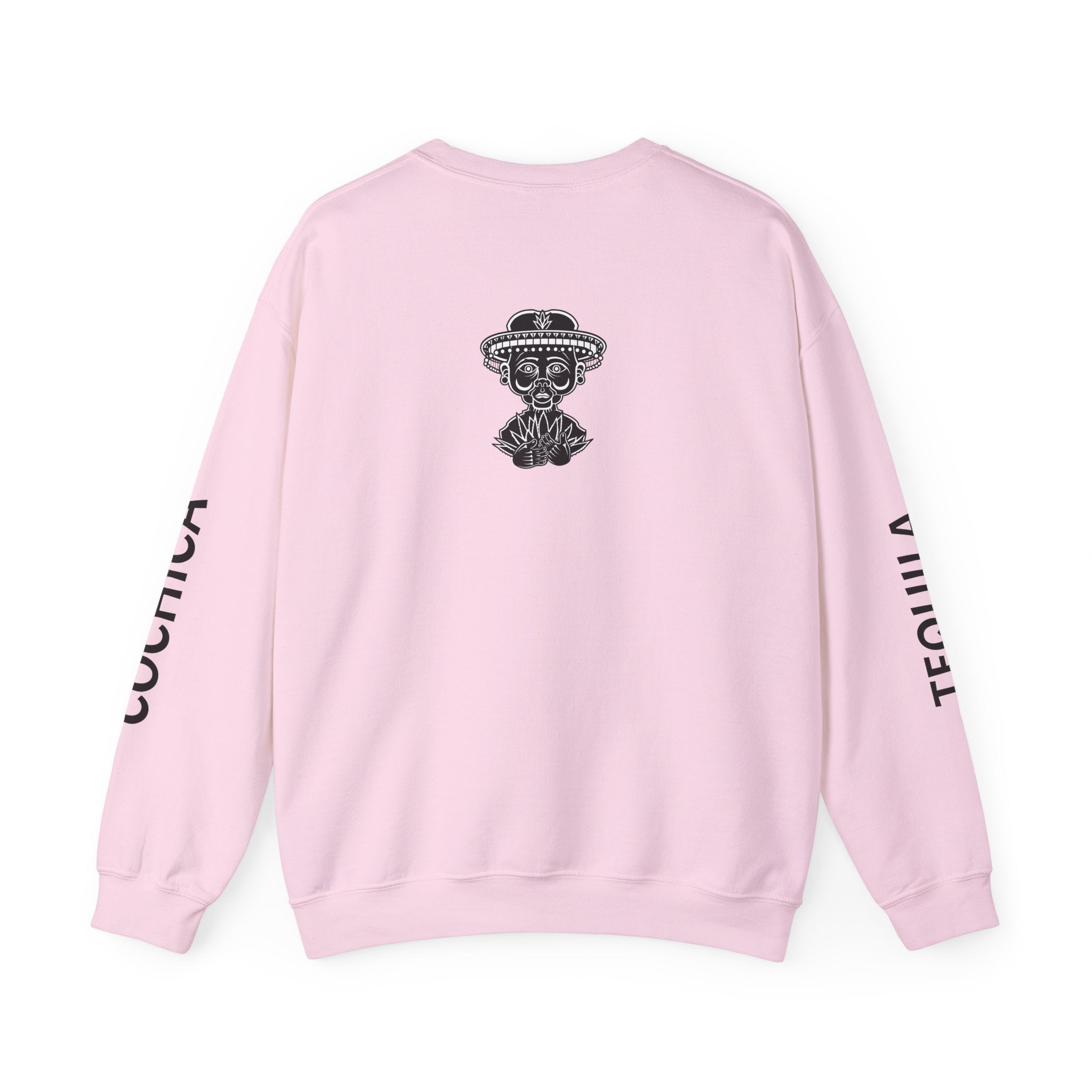 Founder Crewneck Sweatshirt | Tequila Sleeve Graphic, Day of the Dead Back Art