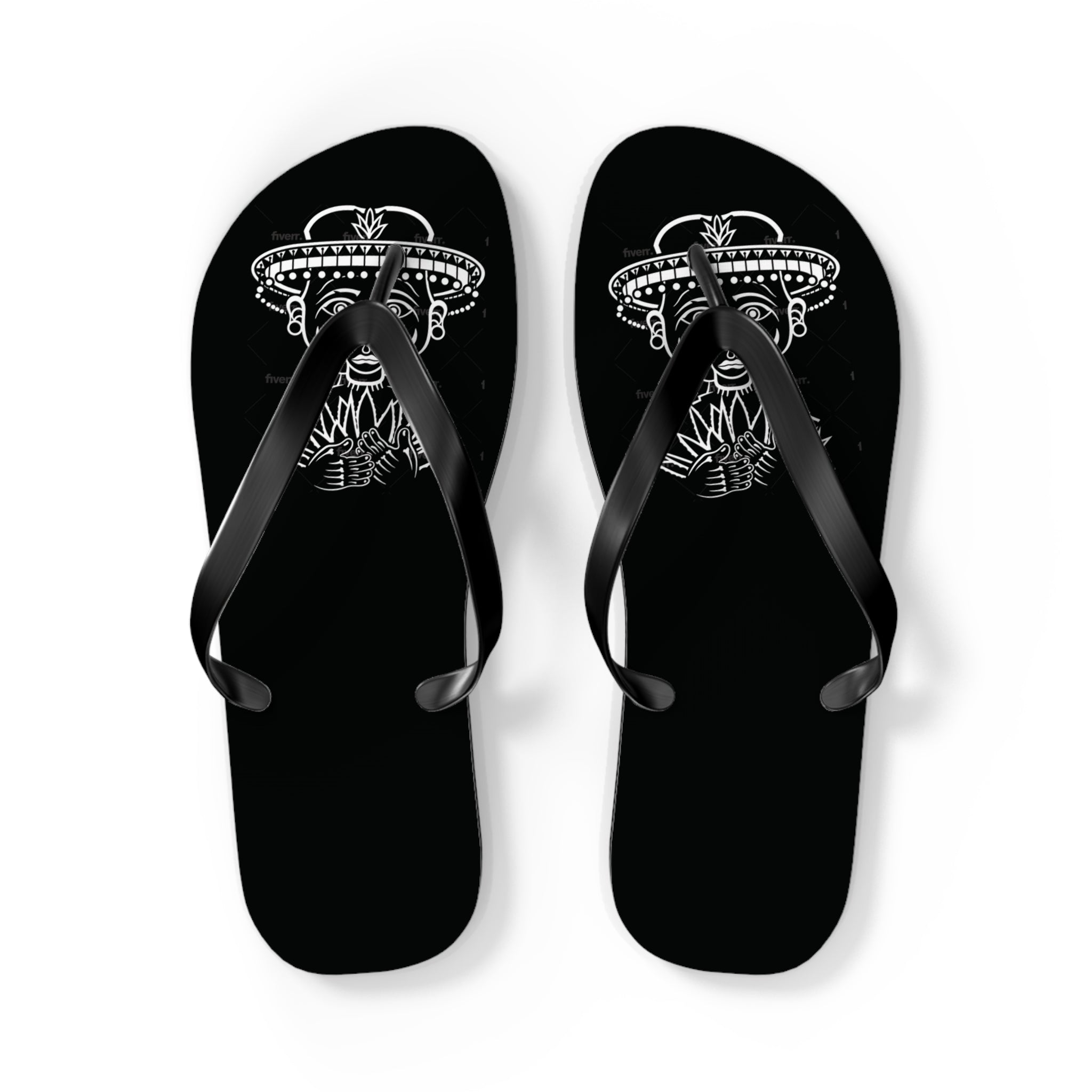 Classic Crown Graphic Flip Flops — 'Don’t Hide Your Glove' Printed Sandals