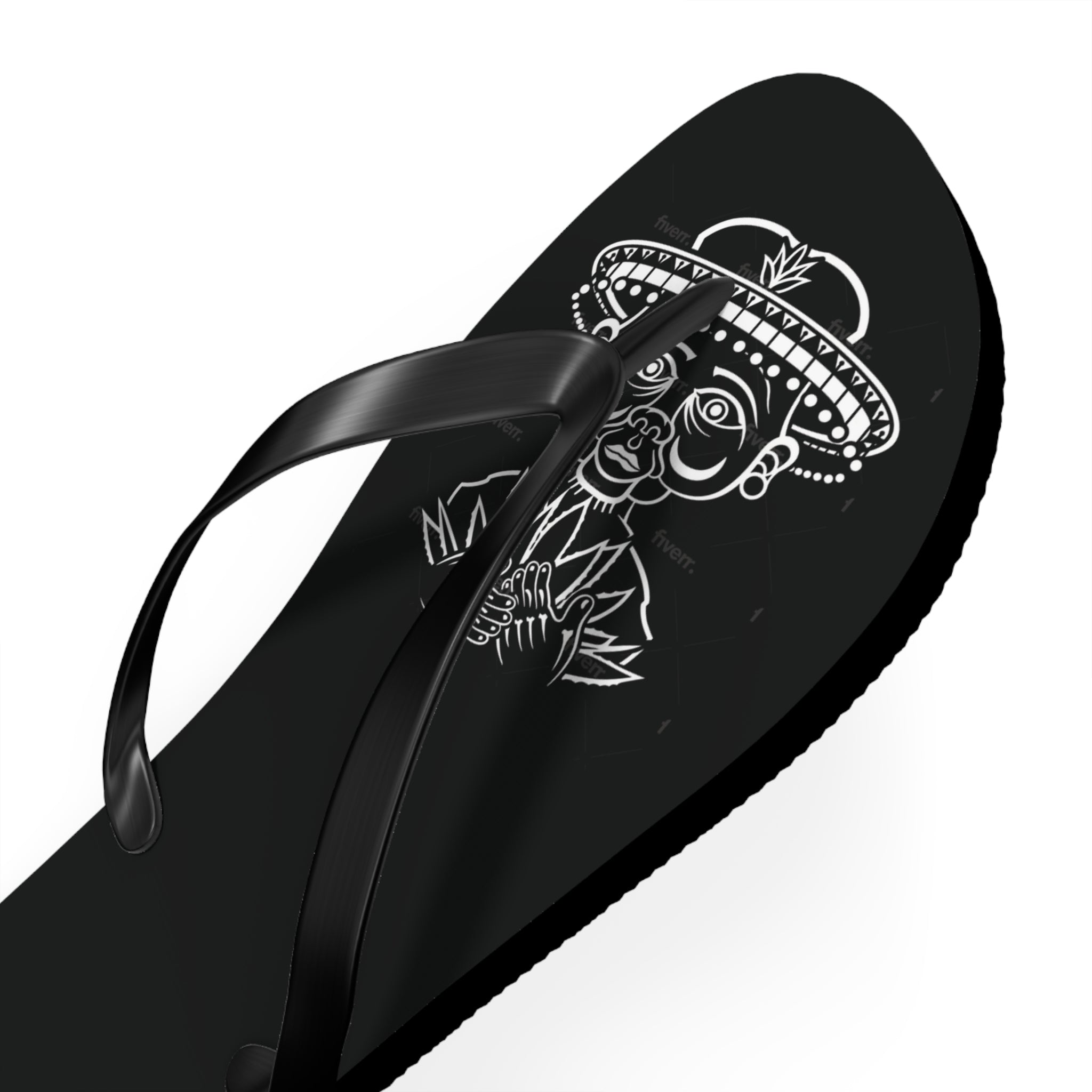 Classic Crown Graphic Flip Flops — 'Don’t Hide Your Glove' Printed Sandals
