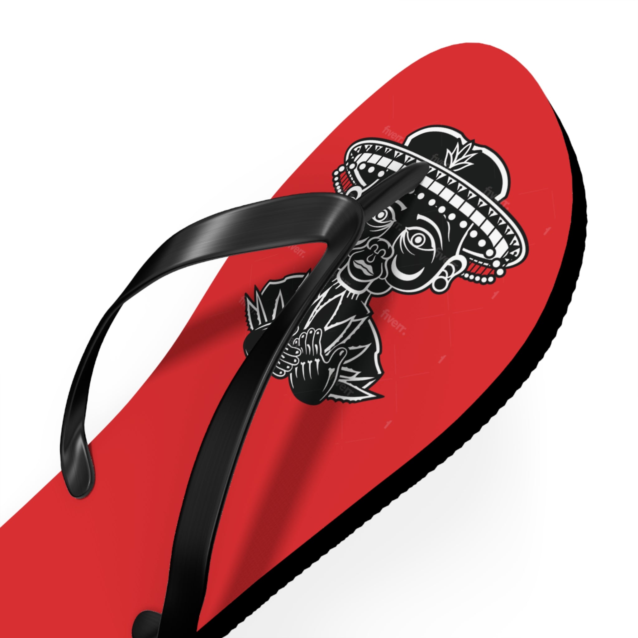 Classic Crown Graphic Flip Flops — 'Don’t Hide Your Glove' Printed Sandals