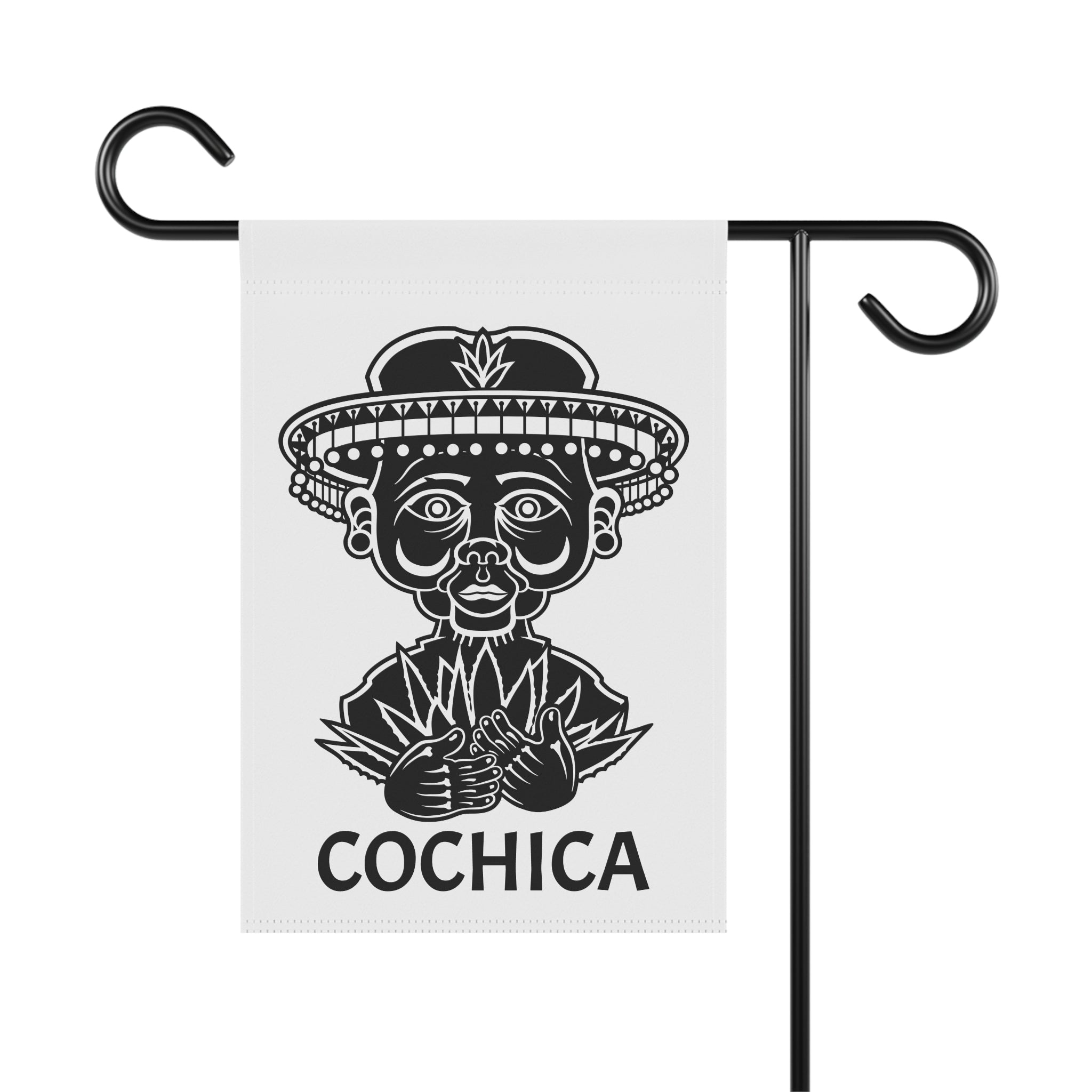 Cochica Folk Portrait Garden Flag | House Banner